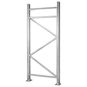 Red Steel Galvanized Teardrop Upright Frame